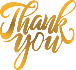 Luxury Thank You Typography Vector Illustration Design