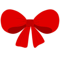 Red Bow with Ribbon