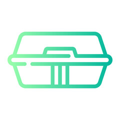 food box Line Gradient Icon