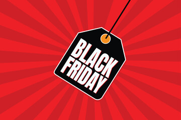 A bold Black Friday design vector with eye-catching elements and impactful typography, ideal for promoting sales and special holiday offers.