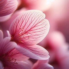 A Close Up of a Cherry Blossom Petal A detailed examination of a