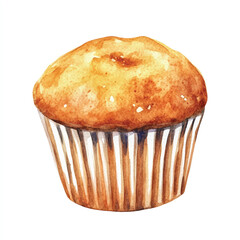 Muffin watercolor clipart illustration