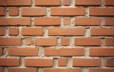 Obraz premium Realistic Freshly Laid Bricks with Setting Mortar in Warm Light