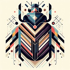 Abstract Beetle Geometry Geometric shapes inspired by beetle for