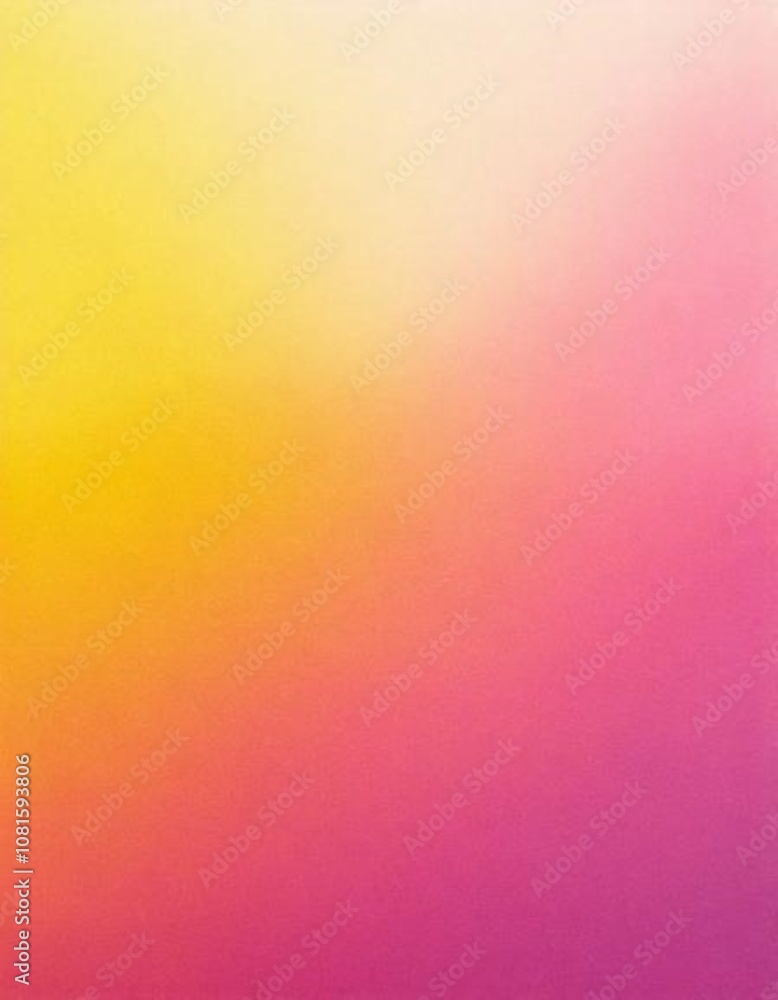 Poster warm colors and a smooth gradient create a minimalist, abstract design