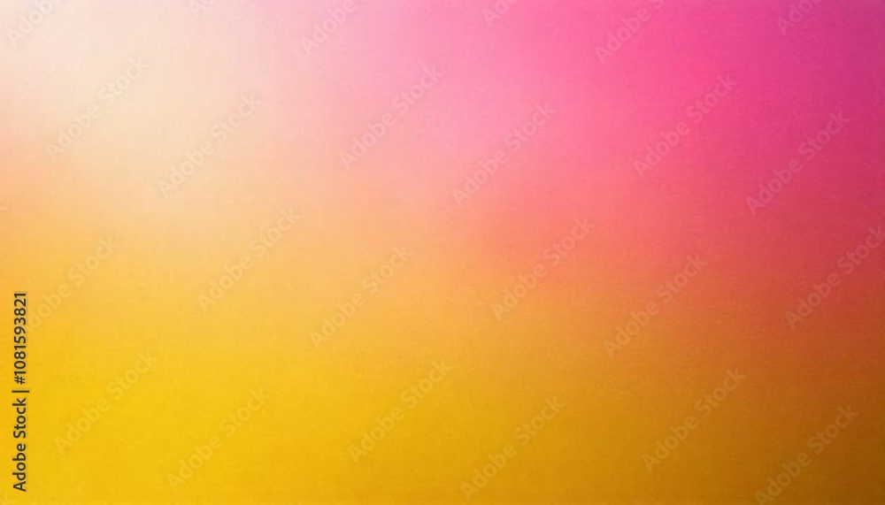 Poster abstract design with a smooth, yellow and pink gradient, creating a warm, minimalist effect