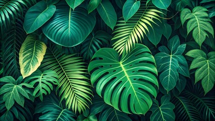 green leaves background