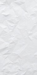 Obraz premium Crumpled white paper texture with creases and folds suitable for backgrounds or design projects, wrinkled, aged