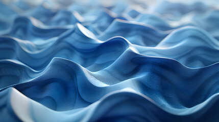 Obraz premium Abstract 3D Blue Wave Background