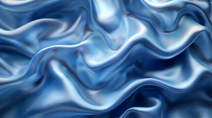 Obraz premium Abstract Blue 3D Wavy Background