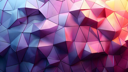 Obraz premium Abstract Purple and Pink Geometric 3D Background