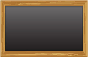 Classic Wooden Framed Blackboard Illustration
