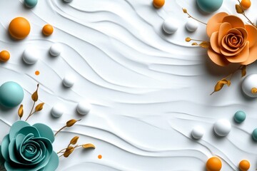 Simple 2D polka dot pattern with muted colors on a white background, creating a cheerful look