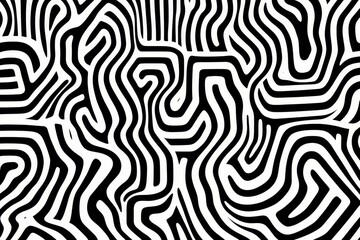 Simple black-and-white geometric pattern with repetitive lines on a white background