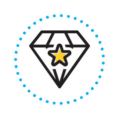 Vector multi color icon for Pro