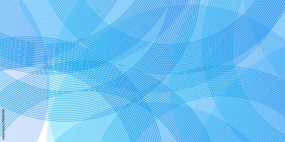 Poster abstract blue background with lines. abstract minimal geometric blue light background. modern shiny 