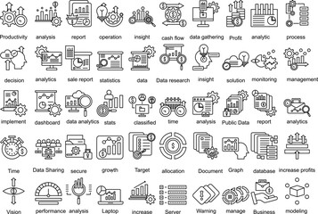 set of icons