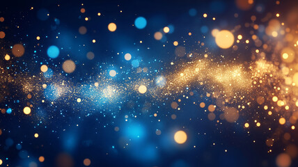 blue glow particle abstract bokeh background