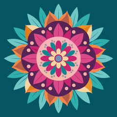 abstract background, Flower Mandala, Pattern Circle Creative Luxury Ornamental Mandala design
