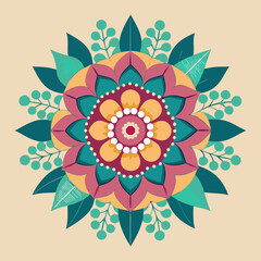abstract background, Flower Mandala, Pattern Circle Creative Luxury Ornamental Mandala design