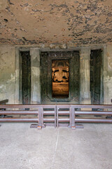 Esquisite Architecture at Ajanta caves near Aurangabad India. These are 30 rock-cut Buddhist cave...