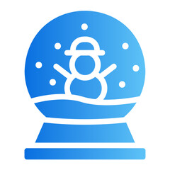 snow ball Gradient icon