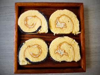 milk cream roll cake