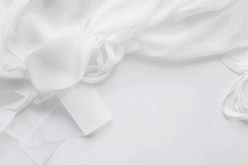 Elegant White Fabric Texture Design