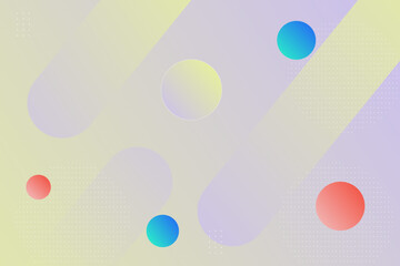 Bright color background with simple abstract curved rectangle pattern with overlapping shadows. Colorful modern design with simple pattern. Eps10