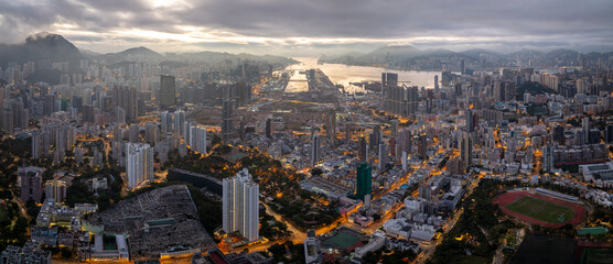 Hong Kong Cityscape from above