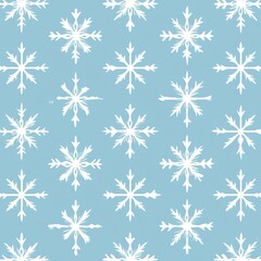 minimalist snowflake and geometric forms creating a seamless design