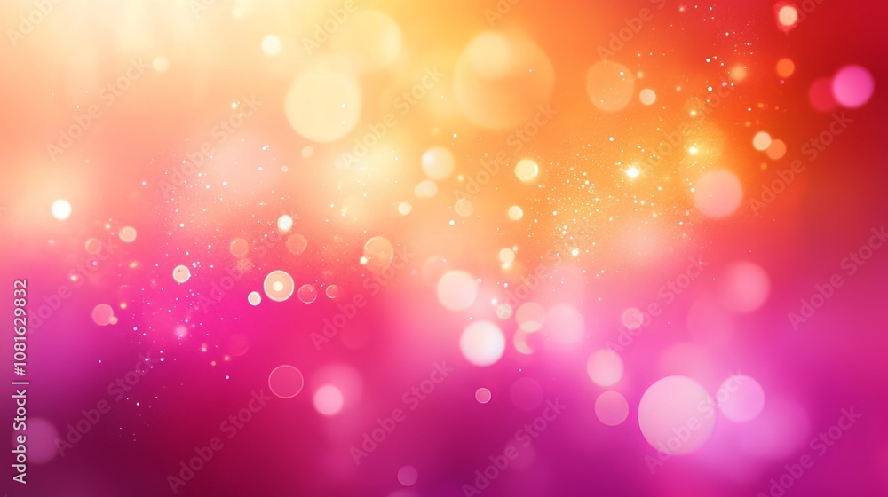 Wall mural Abstract pink and orange blurred texture background for new year's celebrations, featuring a soft gradient and vibrant colors, perfect for festive designs, digital art projects, and holiday-themed vis