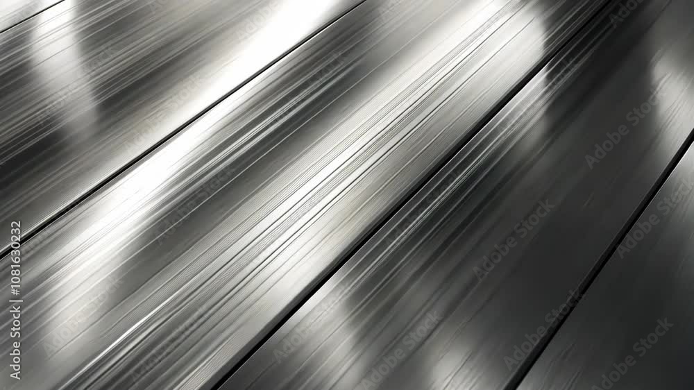 Poster shiny metallic abstract background with linear gradients and brushed steel texture for modern indust