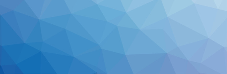 Obraz premium Gradient blue polygon pattern. Low poly design. Vector illustration 