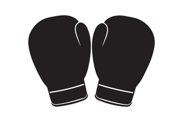 Boxing Gloves silhouette  vector illustration, Boxing Gloves silhouette 