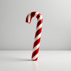 Obraz premium Red and white striped Christmas candy 