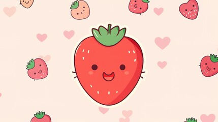 Cute Strawberry Frame - a charming and playful design. The frame features adorable strawberries that add a fun and whimsical touch.