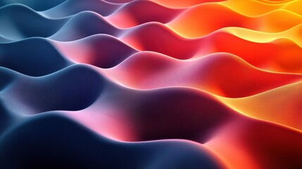 Obraz premium Vibrant Abstract Wavy Patterns in Warm and Cool Tones Creating a Dynamic Flowing Surface of Colorful Textures and Shapes for Creative Visuals