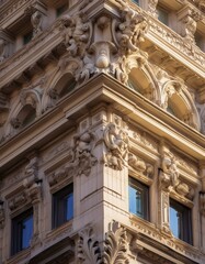 Ornate Architectural Facade with Intricate Design and Masterful Craftsmanship