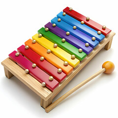 Naklejka premium Bright and Colorful Plastic Baby Toys