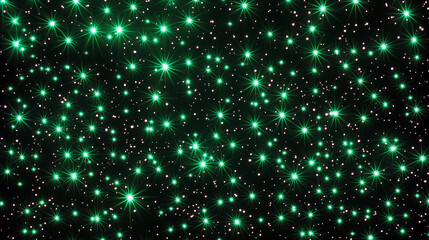 Obraz premium A night when the green stars dance down