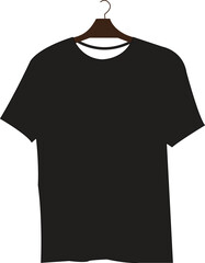 Black T-Shirt with 'I Love You' Heart Design Graphic