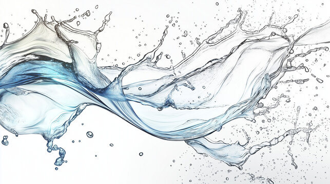 生成AIによる水の動きのある画像
