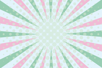 ポップな集中線背景イラスト