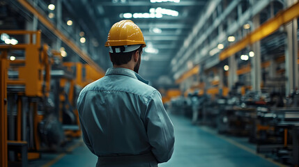 Factory Worker in Safety Gear - Realistic Image