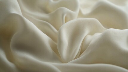 A white fabric with a pattern on it