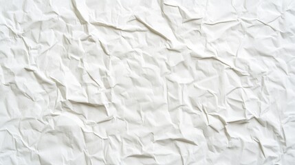 Obraz premium A white paper with a lot of wrinkles