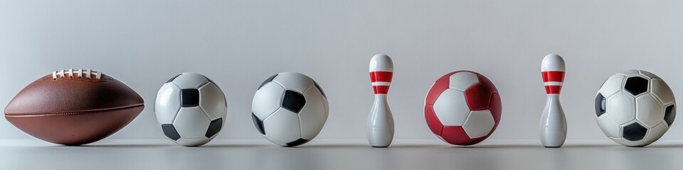 Sports Balls & Pins.