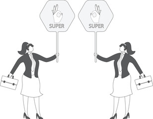 Both sides showing ok hand sign