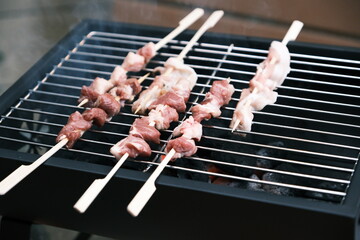 meat on the grill